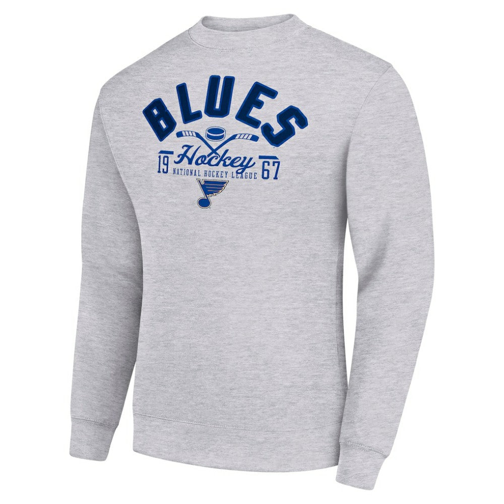 St. Louis Blues Starter Stick And Puck Logo Fleece Pullover Sweatshirt -  NHL Sweatshirts