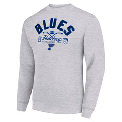 St. Louis Blues Starter Stick And Puck Logo Fleece Pullover Sweatshirt -  NHL Sweatshirts