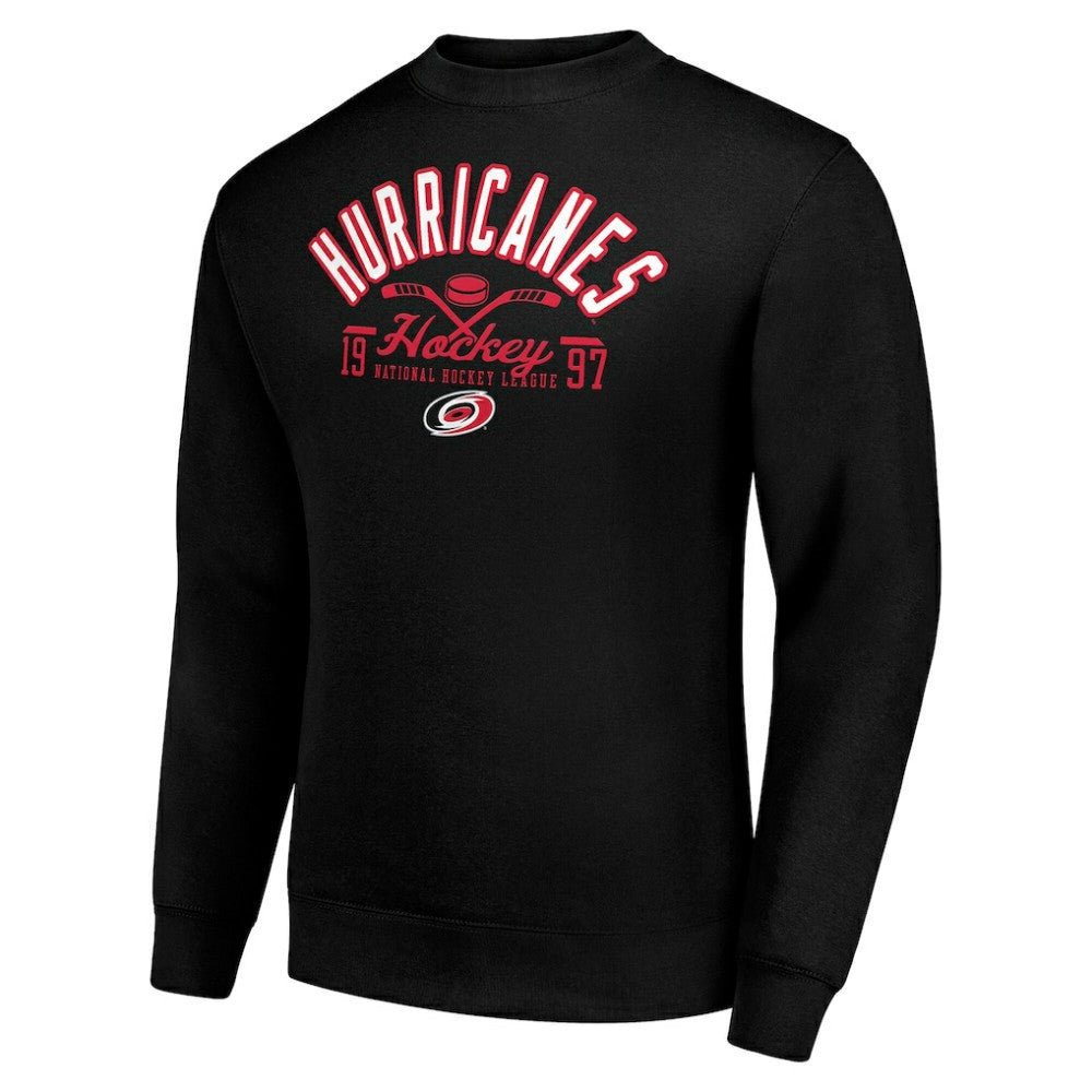 Carolina Hurricanes Starter Stick And Puck Logo Fleece Pullover Sweatshirt -  NHL Sweatshirts