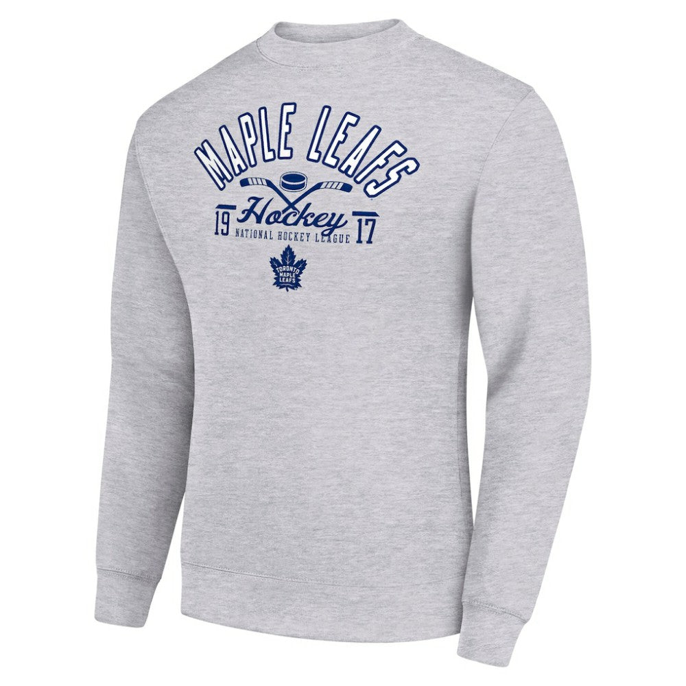 Toronto Maple Leafs Starter Stick And Puck Logo Fleece Pullover Sweatshirt -  NHL Sweatshirts