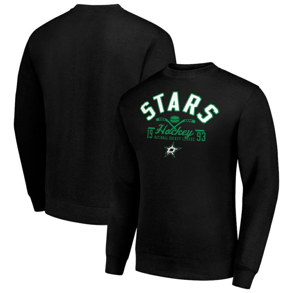 Dallas Stars Starter Stick And Puck Logo Fleece Pullover Sweatshirt -  NHL Sweatshirts