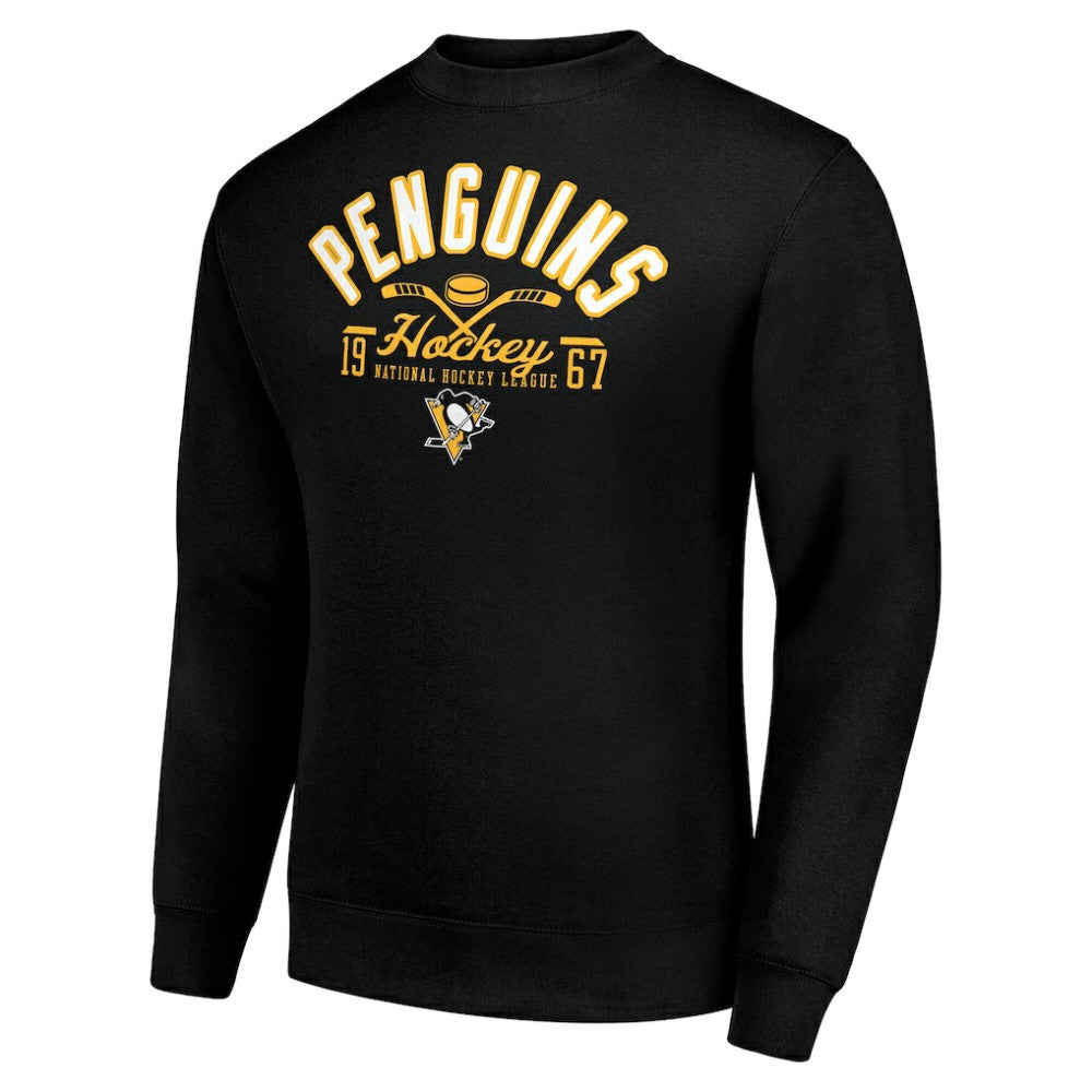 Pittsburgh Penguins Starter Stick And Puck Logo Fleece Pullover Sweatshirt -  NHL Sweatshirts