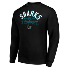 San Jose Sharks Starter Stick And Puck Logo Fleece Pullover Sweatshirt -  NHL Sweatshirts