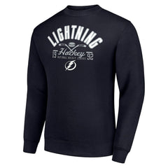 Tampa Bay Lightning Starter Stick And Puck Logo Fleece Pullover Sweatshirt -  NHL Sweatshirts
