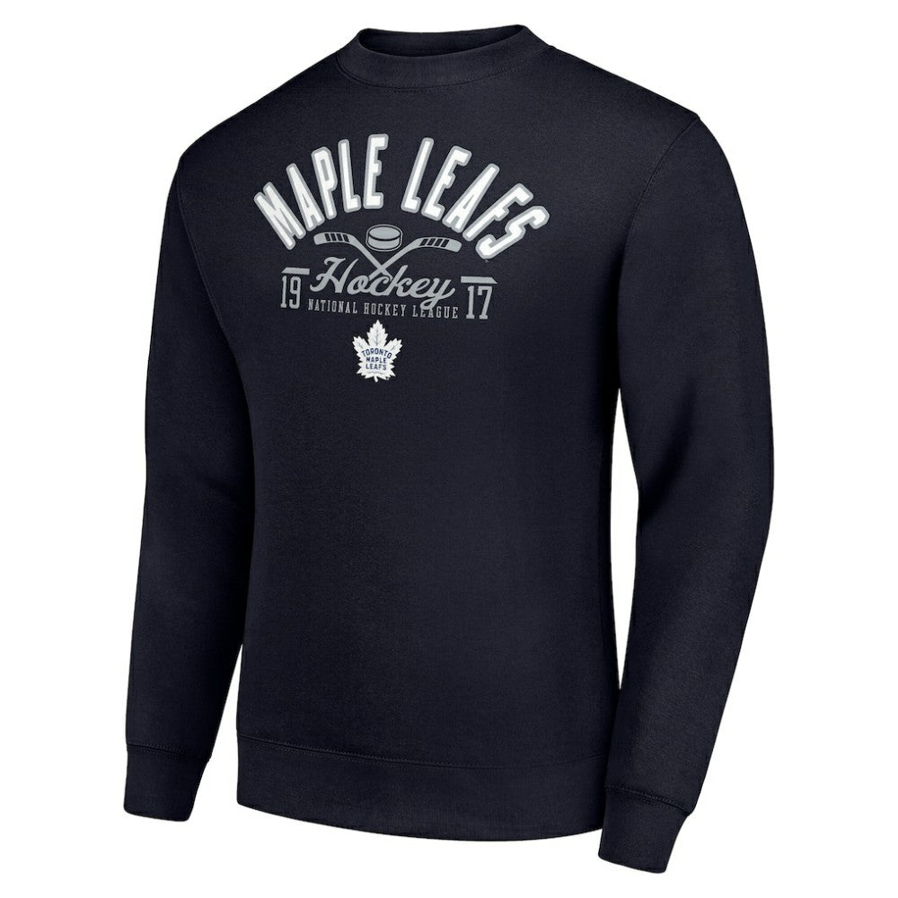Toronto Maple Leafs Starter Stick And Puck Logo Fleece Pullover Sweatshirt -  NHL Sweatshirts