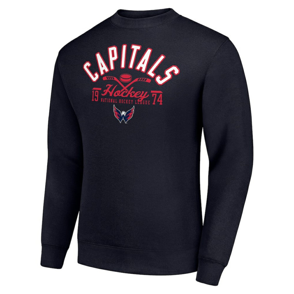 Washington Capitals Starter Stick And Puck Logo Fleece Pullover Sweatshirt -  NHL Sweatshirts