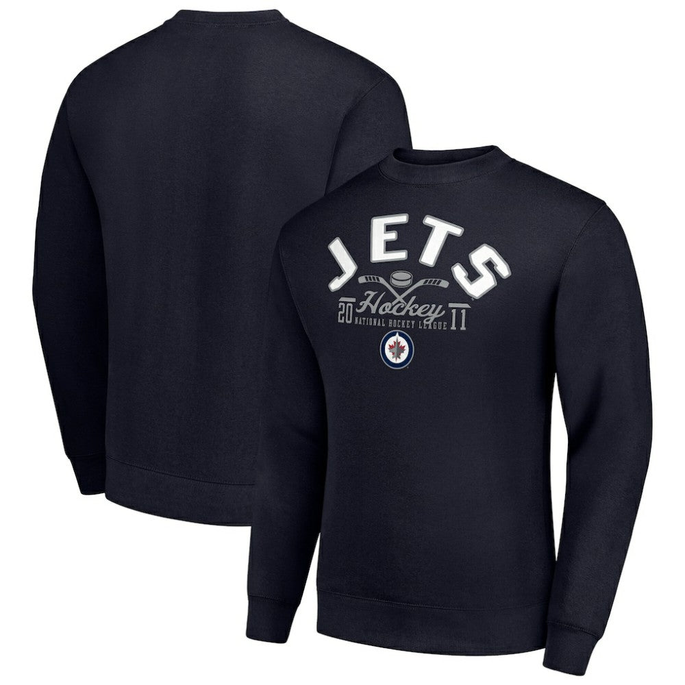 Winnipeg Jets Starter Stick And Puck Logo Fleece Pullover Sweatshirt -  NHL Sweatshirts