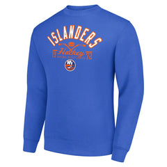 New York Islanders Starter Stick And Puck Logo Fleece Pullover Sweatshirt -  NHL Sweatshirts