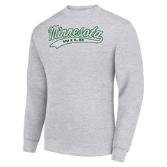 Minnesota Wild Starter  Tailsweep City Pullover Sweatshirt -  NHL Sweatshirts