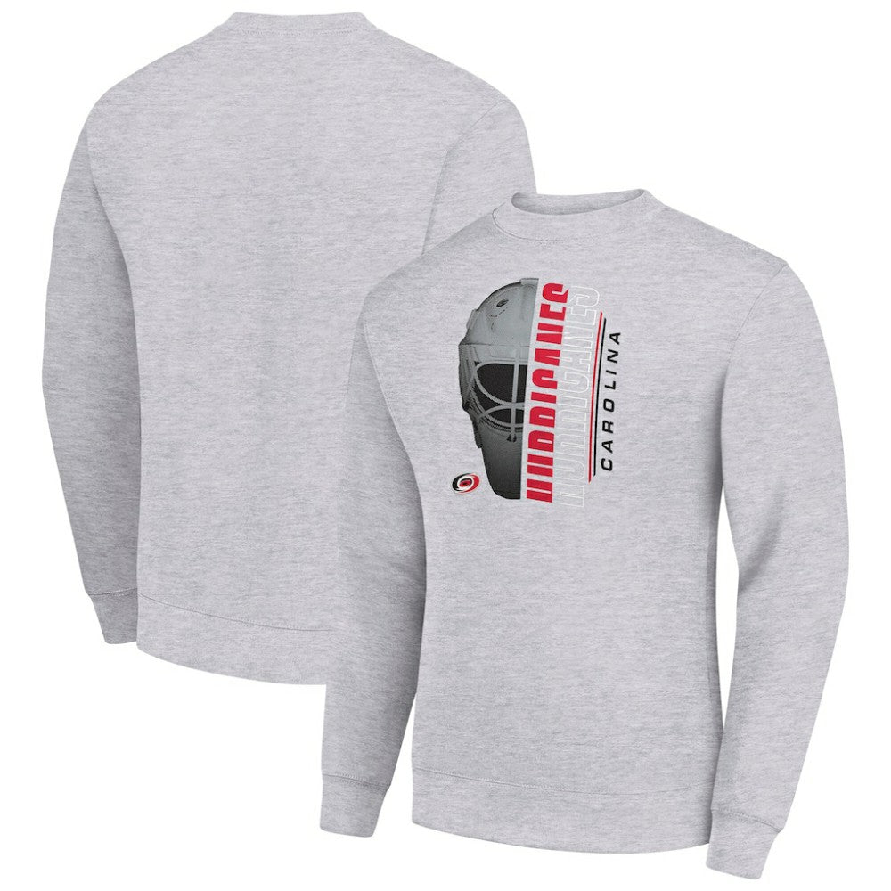 Carolina Hurricanes Starter  Half Helmet Team Logo Pullover Sweatshirt -  NHL Sweatshirts
