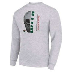Minnesota Wild Starter  Half Helmet Team Logo Pullover Sweatshirt -  NHL Sweatshirts
