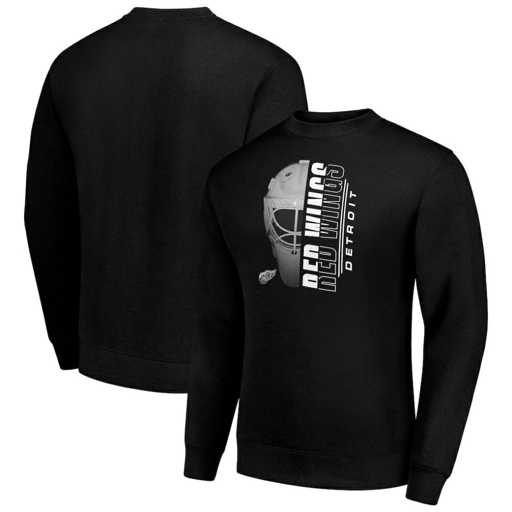 Detroit Red Wings Starter  Half Helmet Team Logo Pullover Sweatshirt -  NHL Sweatshirts