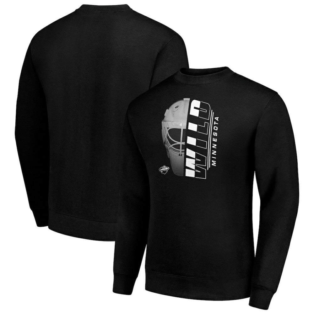 Minnesota Wild Starter  Half Helmet Team Logo Pullover Sweatshirt -  NHL Sweatshirts