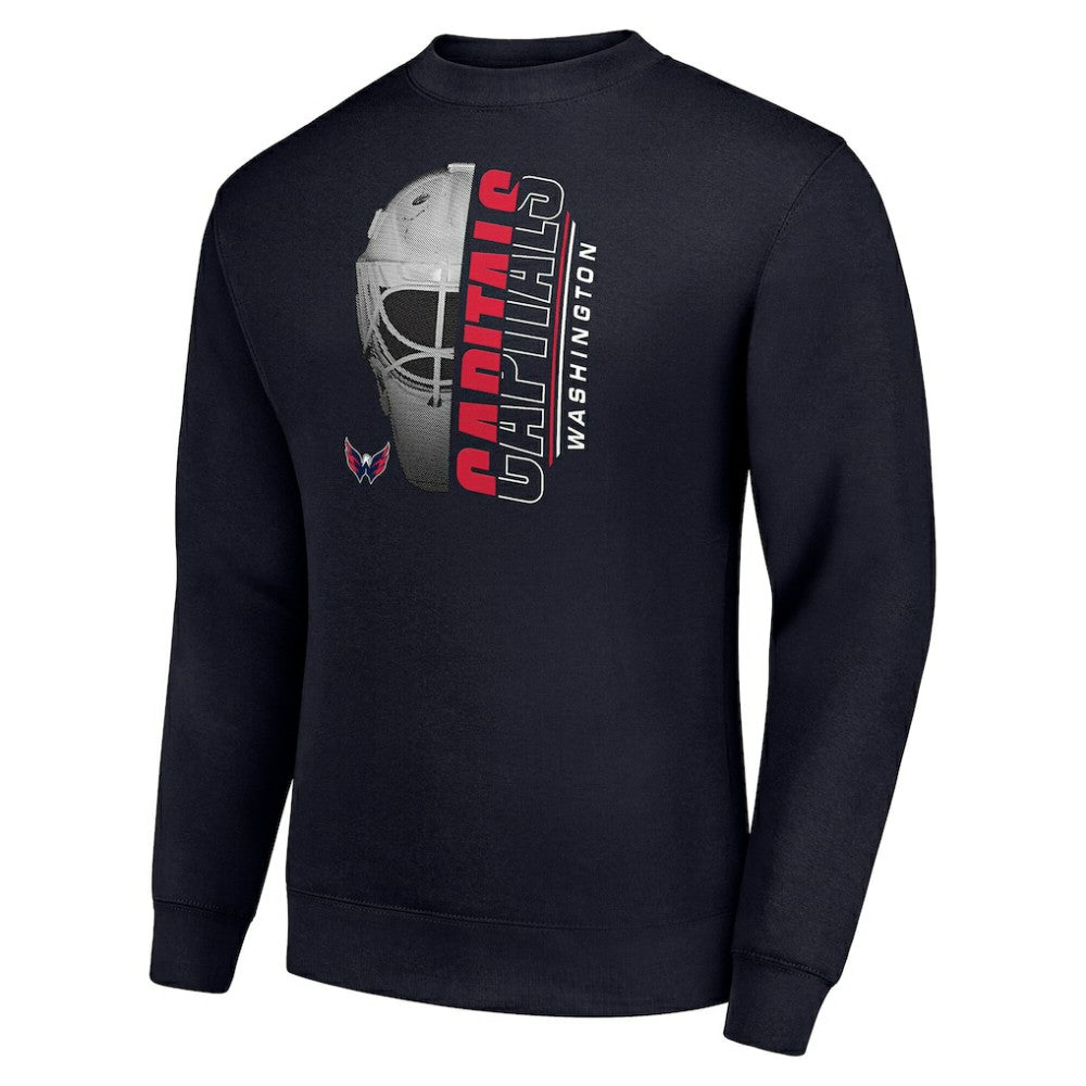 Washington Capitals Starter  Half Helmet Team Logo Pullover Sweatshirt -  NHL Sweatshirts