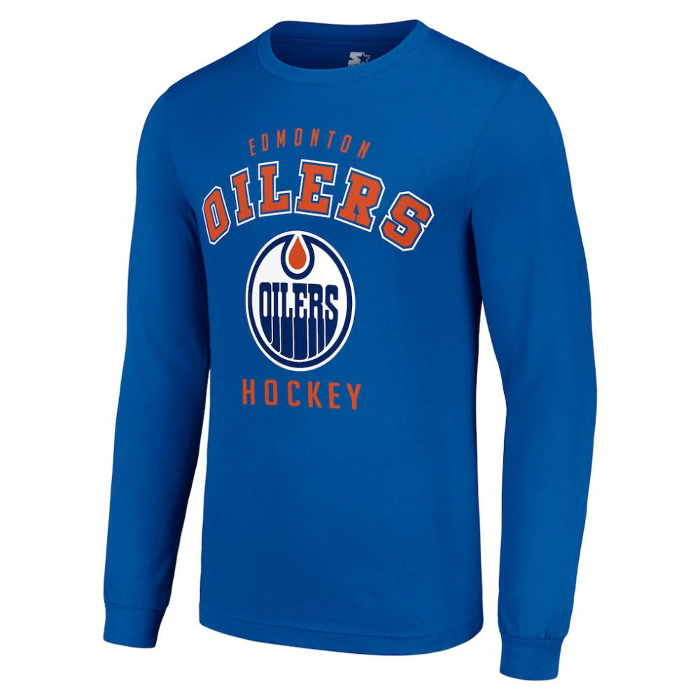 Edmonton Oilers Starter Logo Long Sleeve T-Shirt -  NHL T-shirts
