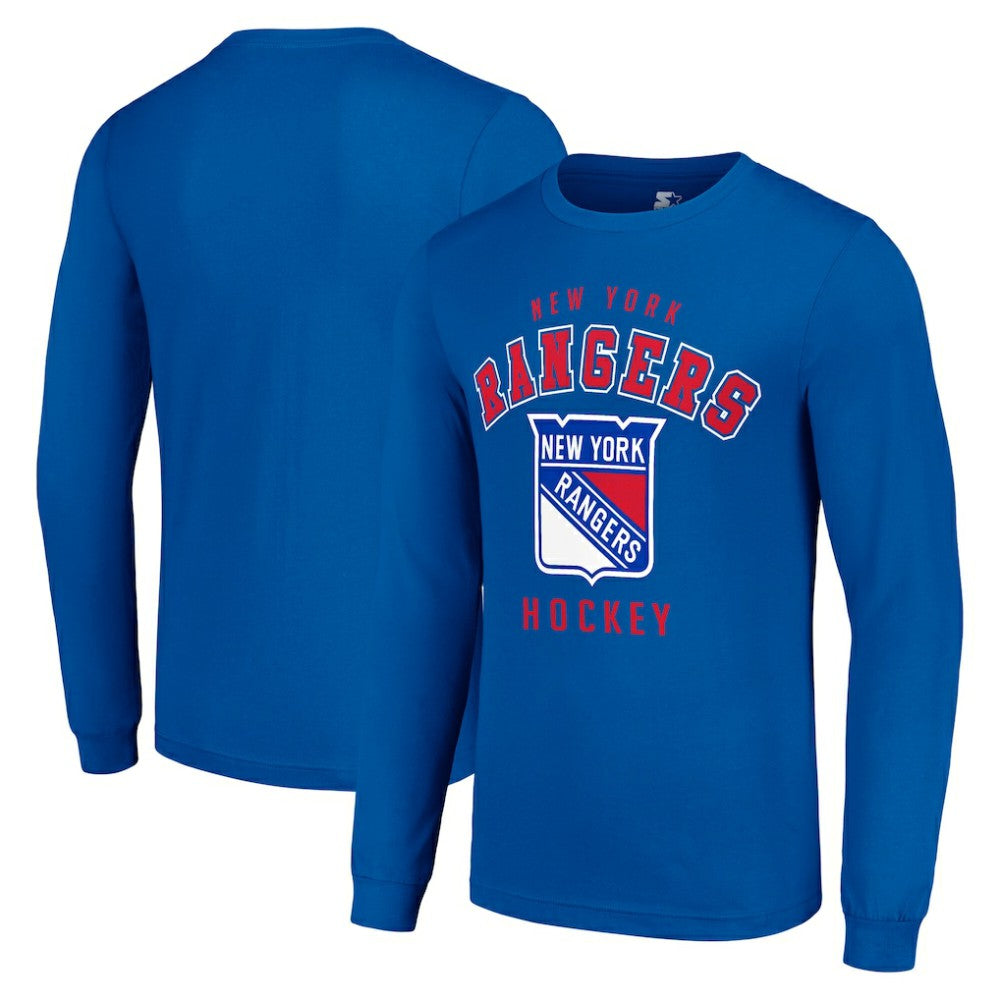 New York Rangers Starter Logo Long Sleeve T-Shirt -  NHL T-shirts