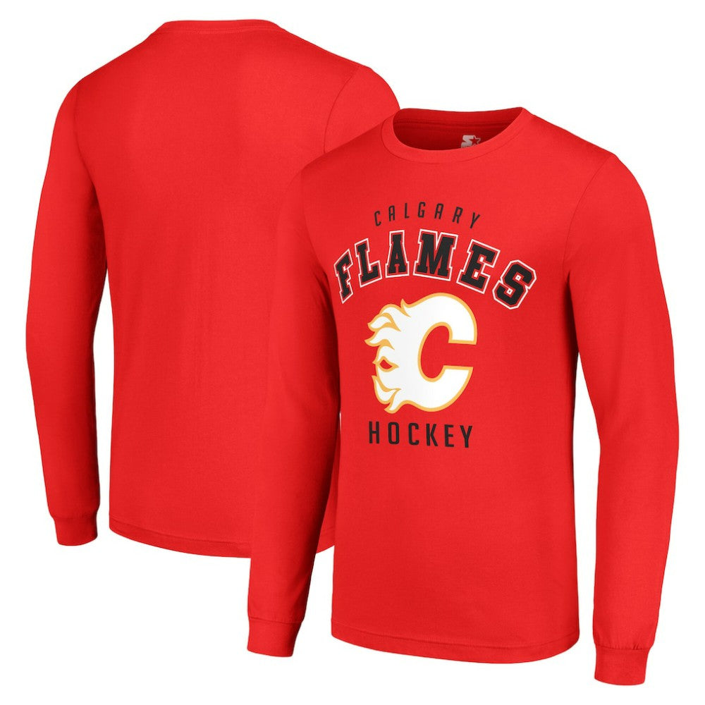 Calgary Flames Starter Logo Long Sleeve T-Shirt -  NHL T-shirts