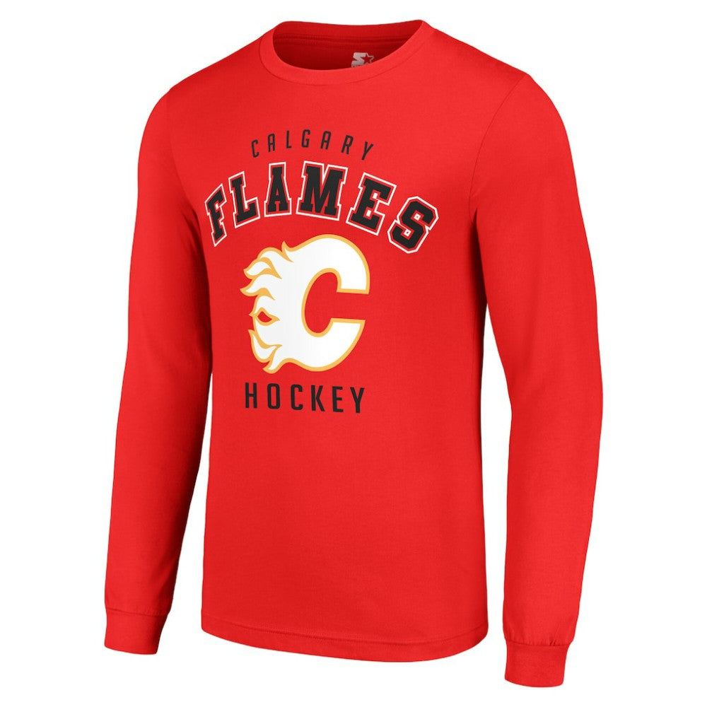 Calgary Flames Starter Logo Long Sleeve T-Shirt -  NHL T-shirts