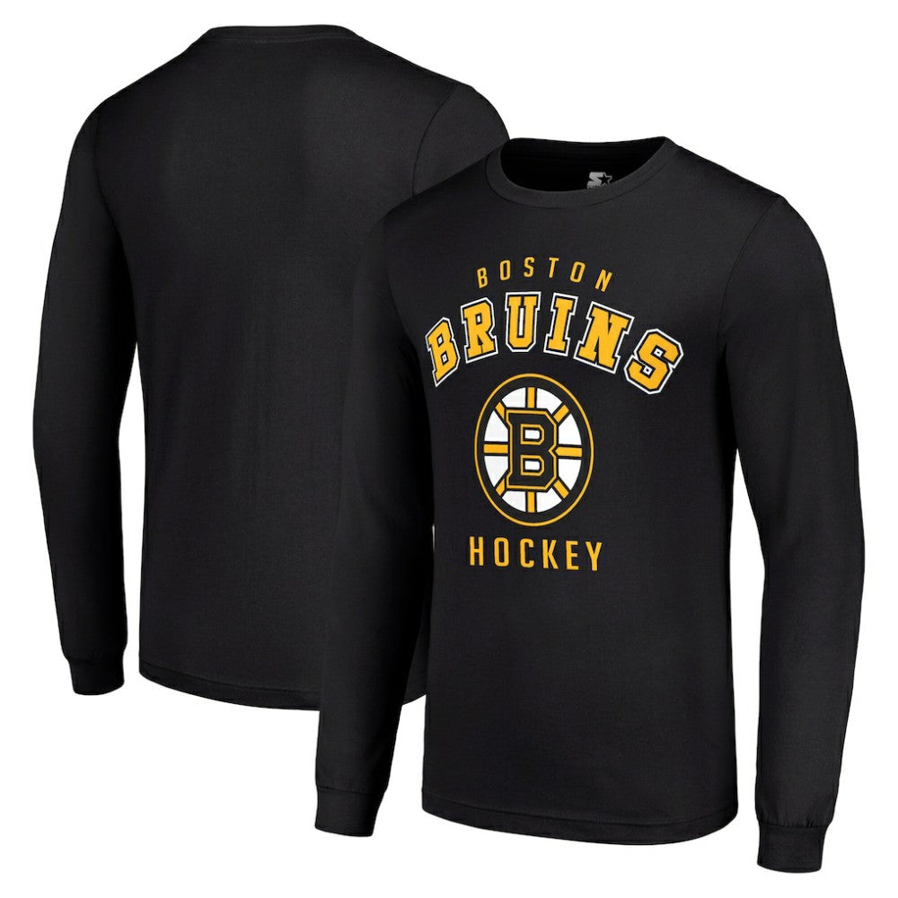 Boston Bruins Starter Logo Long Sleeve T-Shirt -  NHL T-shirts