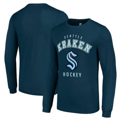 Seattle Kraken Starter Logo Long Sleeve T-Shirt -  NHL T-shirts