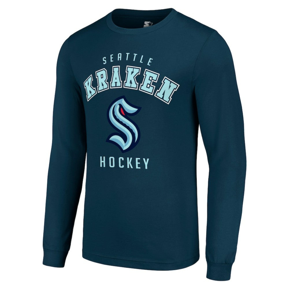 Seattle Kraken Starter Logo Long Sleeve T-Shirt -  NHL T-shirts
