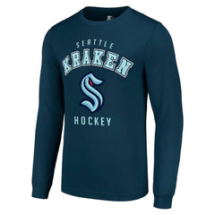 Seattle Kraken Starter Logo Long Sleeve T-Shirt -  NHL T-shirts