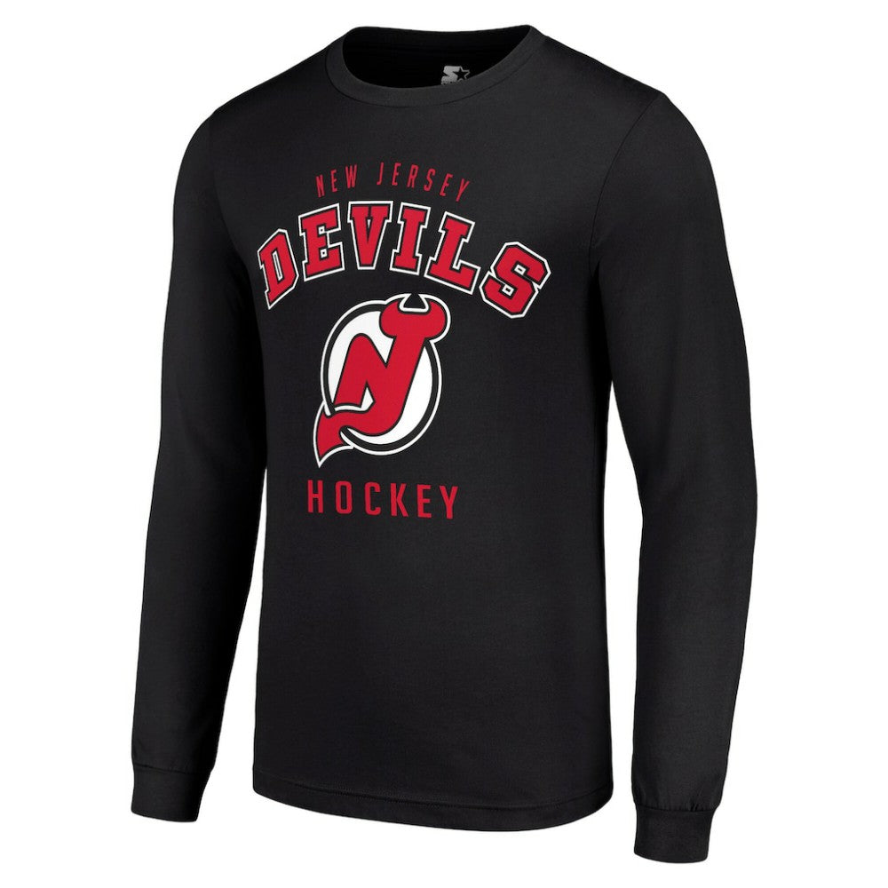 New Jersey Devils Starter Logo Long Sleeve T-Shirt -  NHL T-shirts