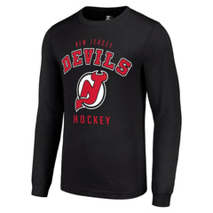 New Jersey Devils Starter Logo Long Sleeve T-Shirt -  NHL T-shirts