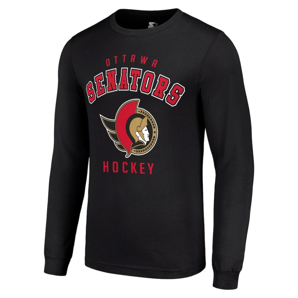 Ottawa Senators Starter Logo Long Sleeve T-Shirt -  NHL T-shirts