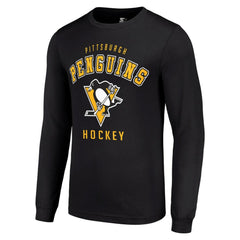 Pittsburgh Penguins Starter Logo Long Sleeve T-Shirt -  NHL T-shirts
