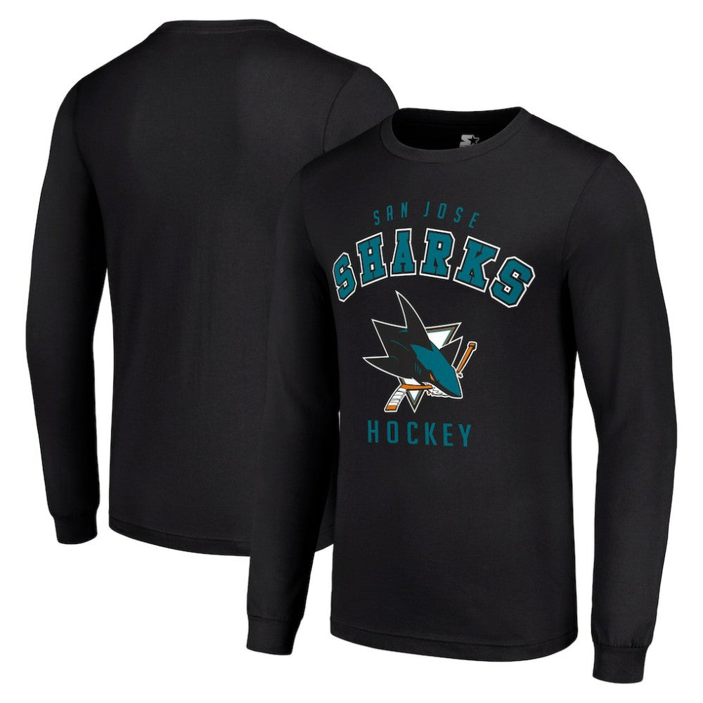 San Jose Sharks Starter Logo Long Sleeve T-Shirt -  NHL T-shirts