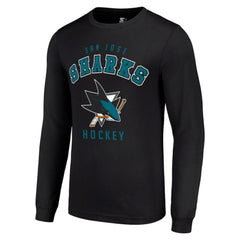 San Jose Sharks Starter Logo Long Sleeve T-Shirt -  NHL T-shirts