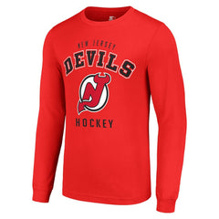 New Jersey Devils Starter Logo Long Sleeve T-Shirt -  NHL T-shirts