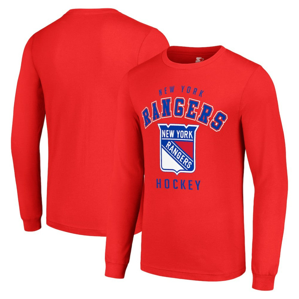 New York Rangers Starter Logo Long Sleeve T-Shirt -  NHL T-shirts