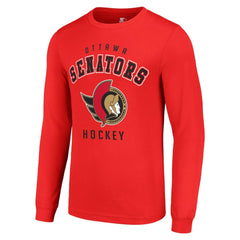 Ottawa Senators Starter Logo Long Sleeve T-Shirt -  NHL T-shirts