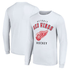 Detroit Red Wings Starter Logo Long Sleeve T-Shirt -  NHL T-shirts