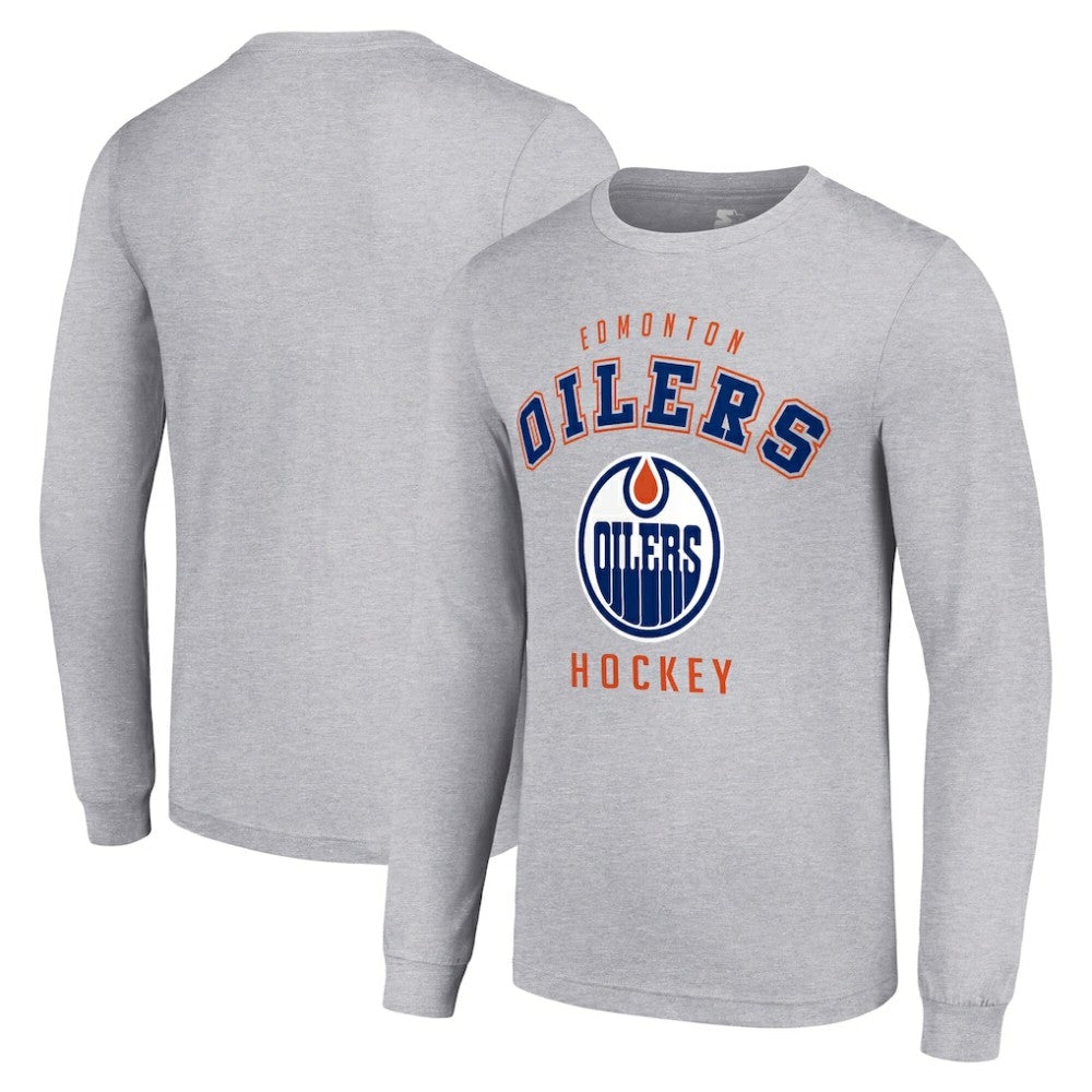 Edmonton Oilers Starter Logo Long Sleeve T-Shirt -  NHL T-shirts