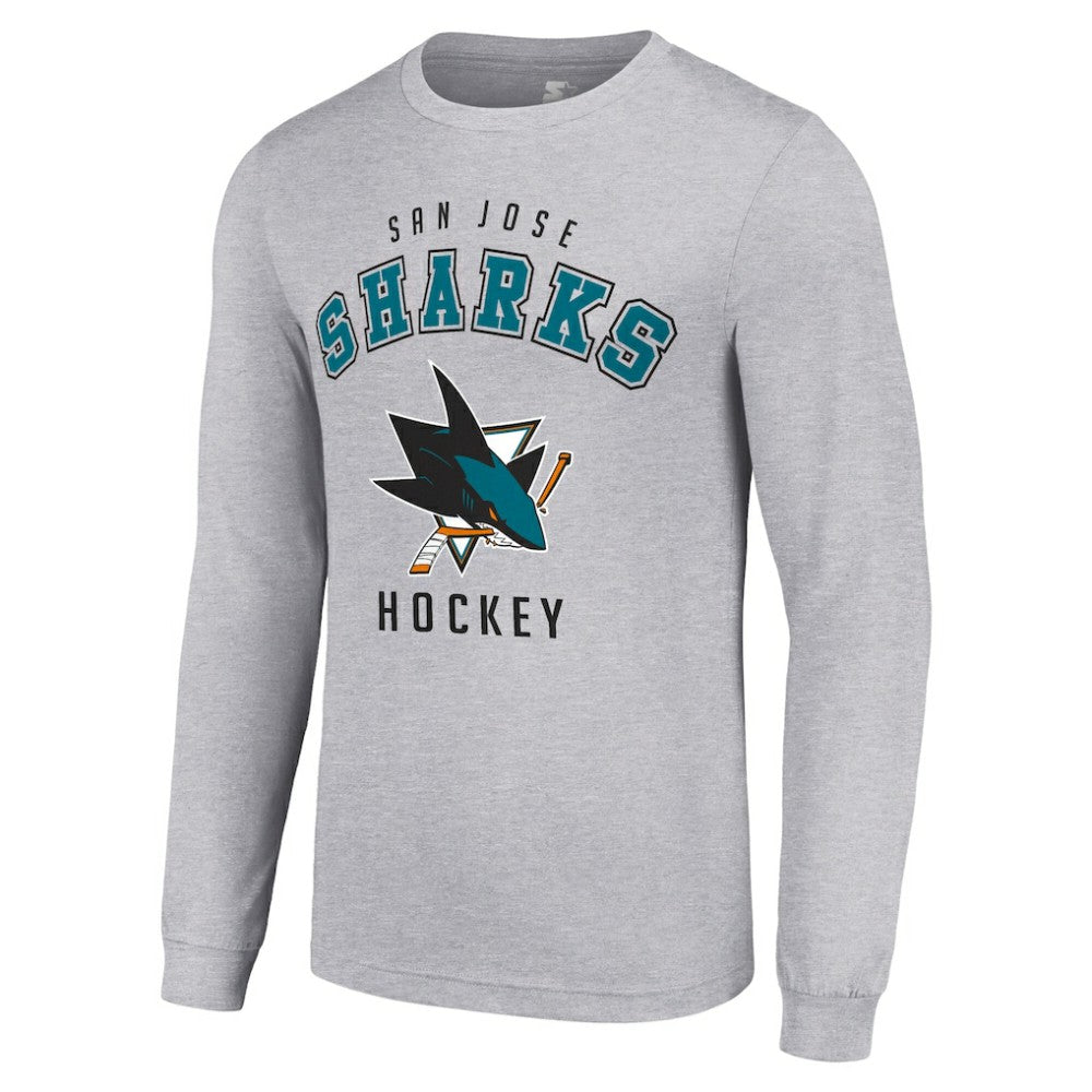 San Jose Sharks Starter Logo Long Sleeve T-Shirt -  NHL T-shirts
