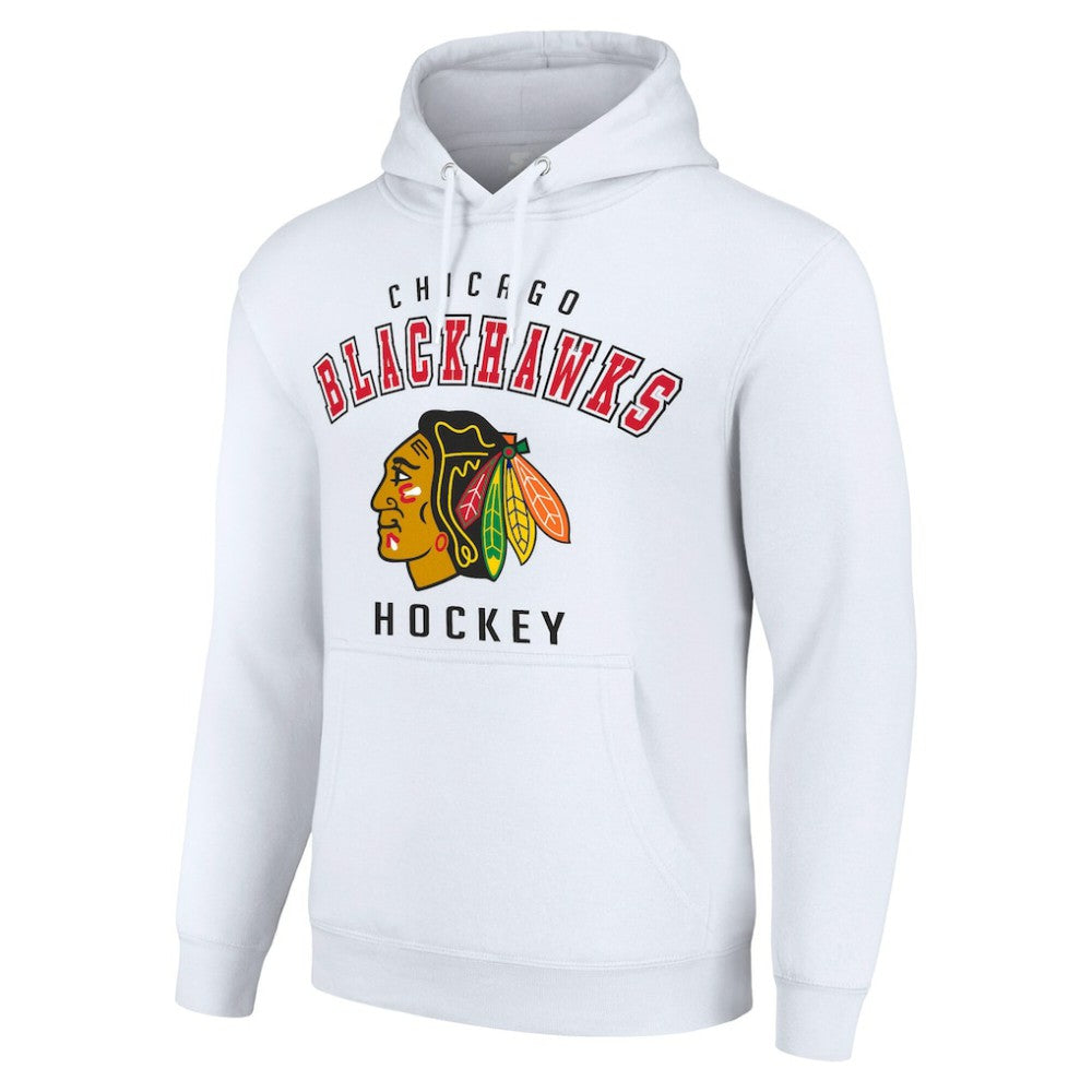 Chicago Blackhawks Starter Logo Pullover Hoodie -  NHL Hoodies