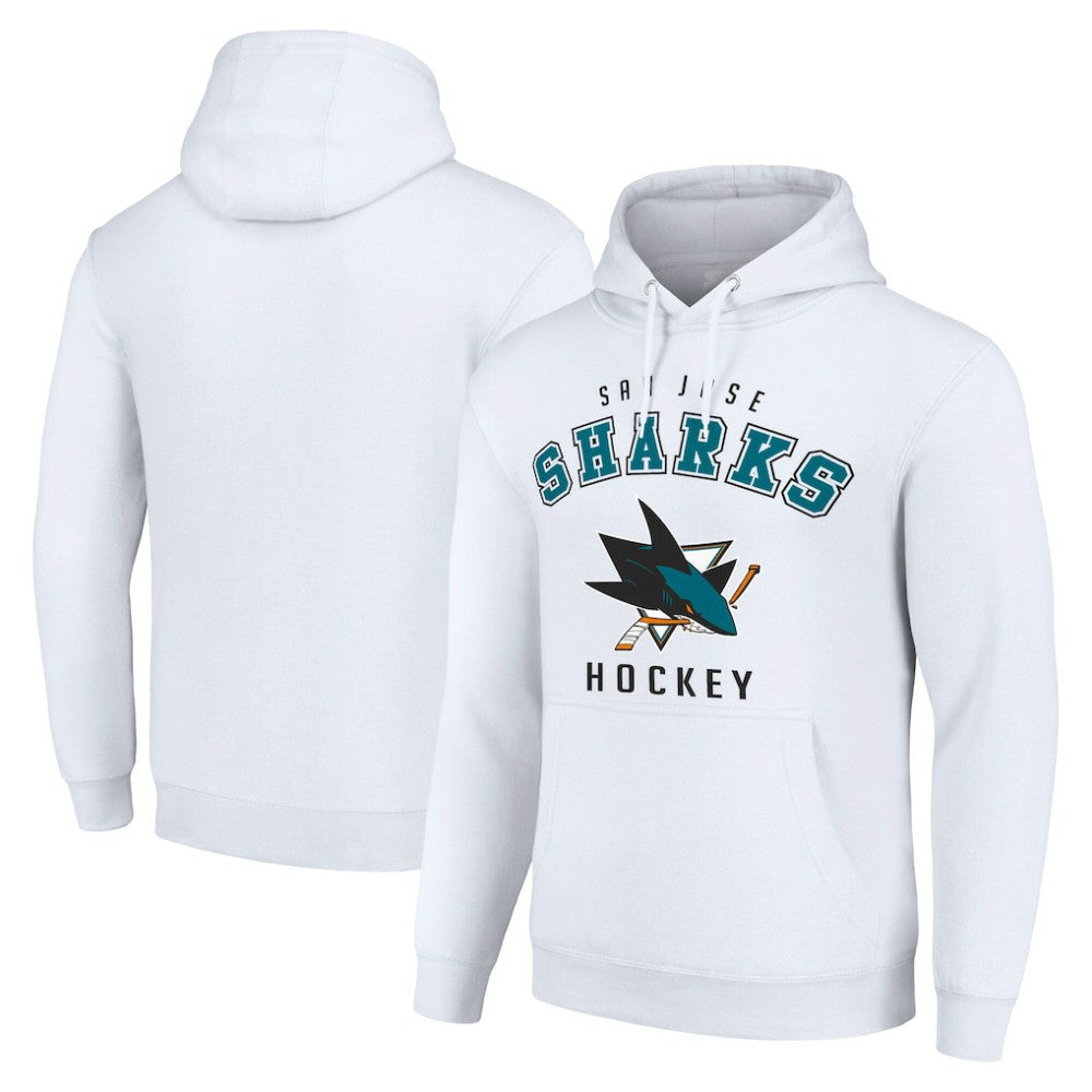 San Jose Sharks Starter Logo Pullover Hoodie -  NHL Hoodies