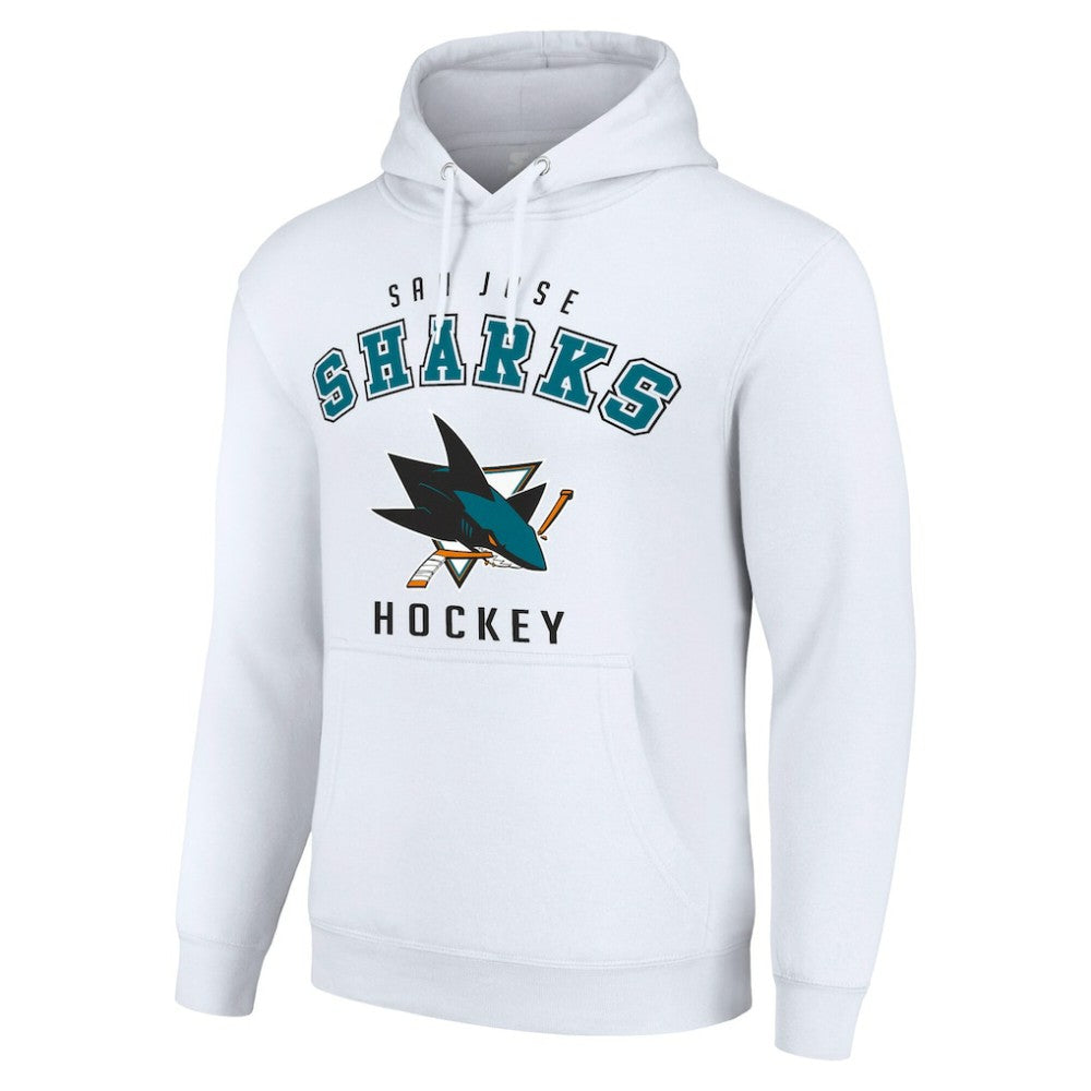 San Jose Sharks Starter Logo Pullover Hoodie -  NHL Hoodies
