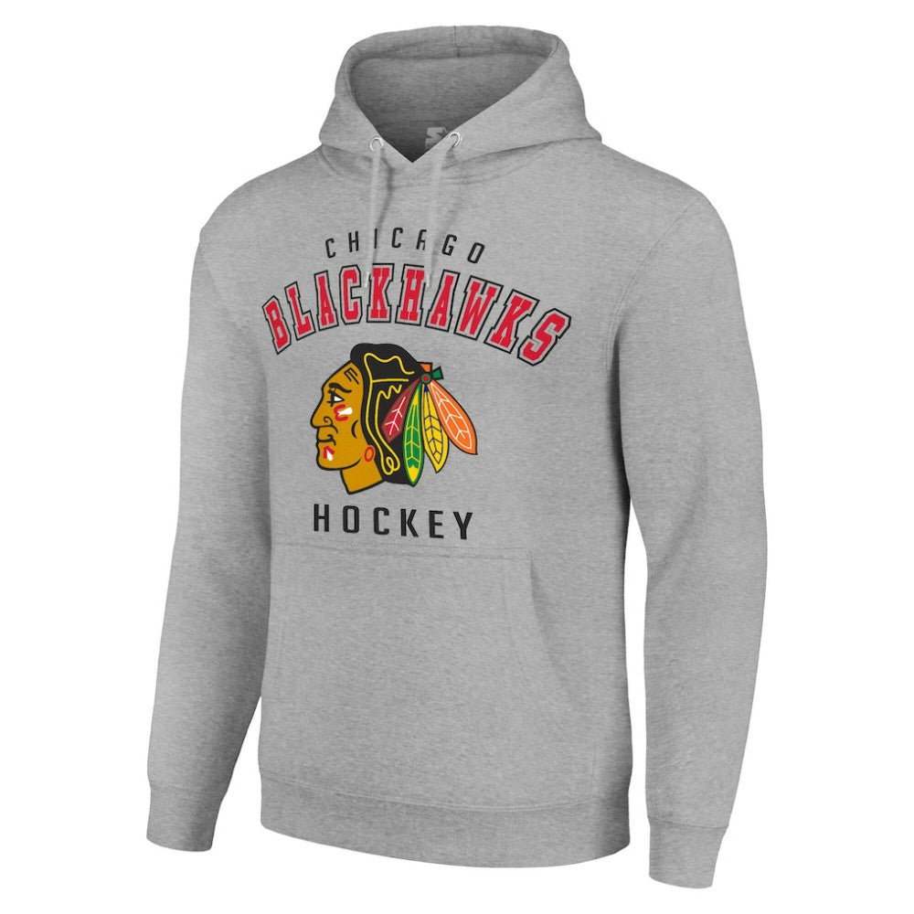 Chicago Blackhawks Starter Logo Pullover Hoodie -  NHL Hoodies