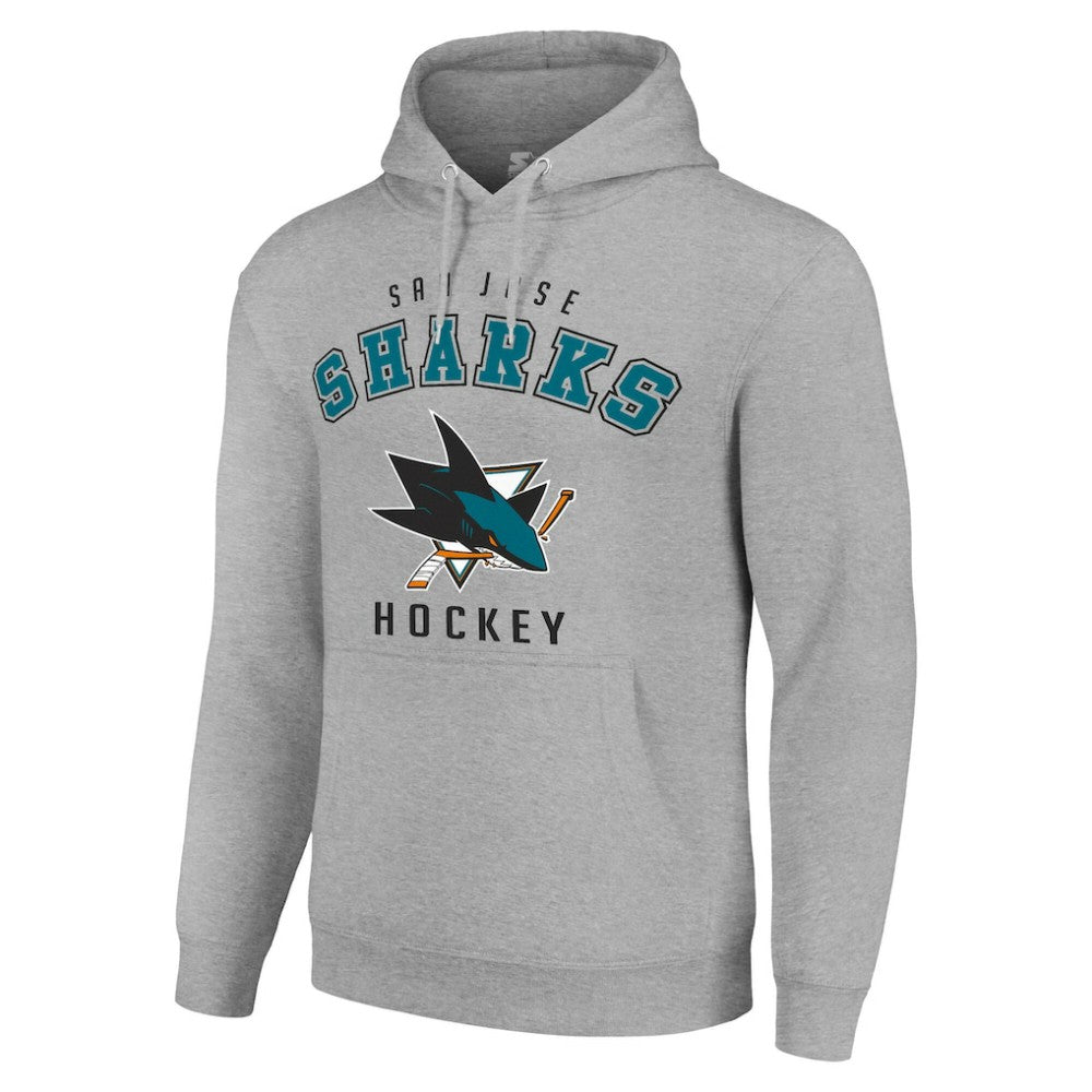 San Jose Sharks Starter Logo Pullover Hoodie -  NHL Hoodies