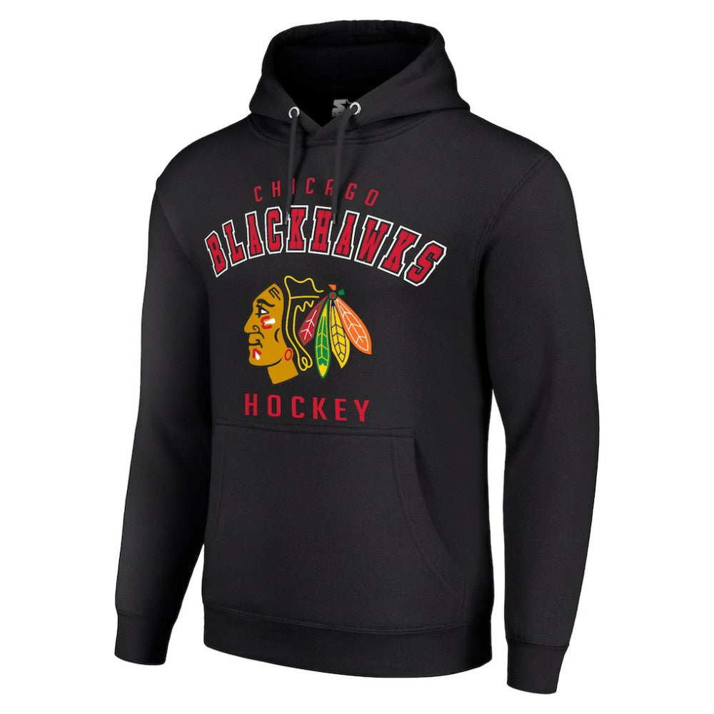 Chicago Blackhawks Starter Logo Pullover Hoodie -  NHL Hoodies