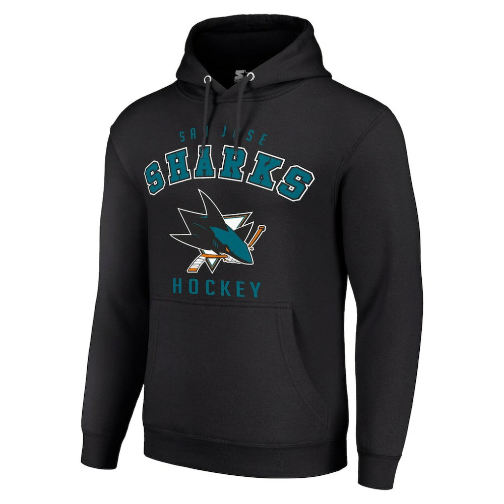 San Jose Sharks Starter Logo Pullover Hoodie -  NHL Hoodies