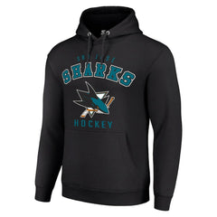 San Jose Sharks Starter Logo Pullover Hoodie -  NHL Hoodies