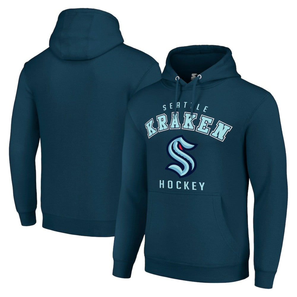 Seattle Kraken Starter Logo Pullover Hoodie -  NHL Hoodies