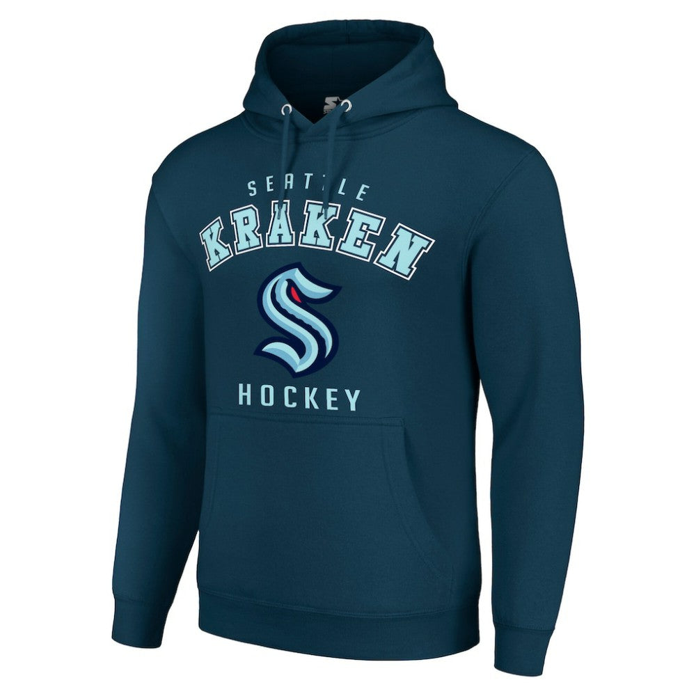 Seattle Kraken Starter Logo Pullover Hoodie -  NHL Hoodies
