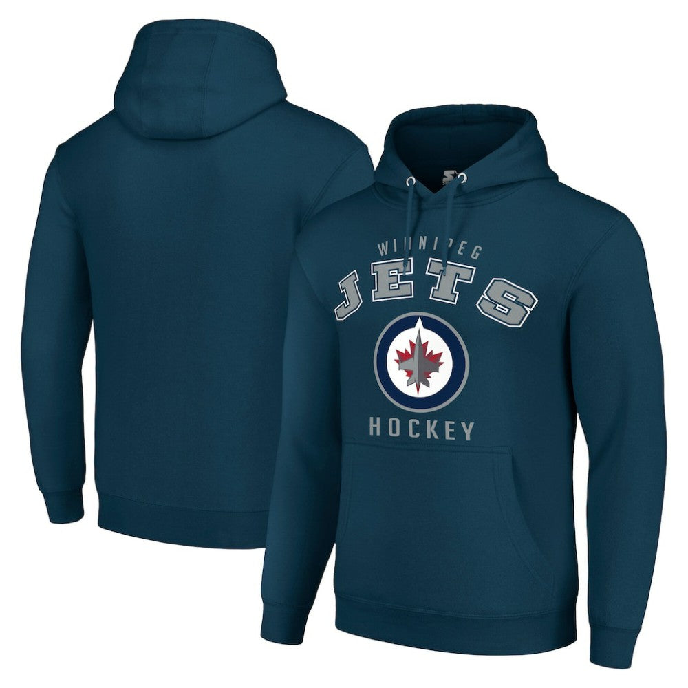 Winnipeg Jets Starter Logo Pullover Hoodie -  NHL Hoodies