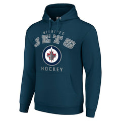 Winnipeg Jets Starter Logo Pullover Hoodie -  NHL Hoodies
